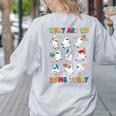 What Are We Doing Today Ghost PE Teacher Team Halloween Women's Sweatshirt Back Print Ash