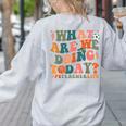 What Are We Doing Today Physical Education PE Teacher Women Women's Sweatshirt Back Print Ash