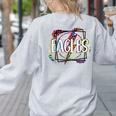 Eagles Teacher School Sports Fan Team Spirit Women's Sweatshirt Back Print Ash Eagles Teacher School Sports Fan Team Spirit Women's Sweatshirt Back Print Ash