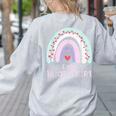 Early Headstart Cute Retro Rainbow Teachers Women's Sweatshirt Back Print Ash Early Headstart Cute Retro Rainbow Teachers Women's Sweatshirt Back Print Ash