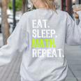 Eat Sleep Math Repeat Teacher Lover Women's Sweatshirt Back Print Ash Eat Sleep Math Repeat Teacher Lover Women's Sweatshirt Back Print Ash