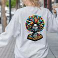 Education Is Freedom History Month Teacher Books Afro Women's Sweatshirt Back Print Ash Education Is Freedom History Month Teacher Books Afro Women's Sweatshirt Back Print Ash