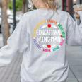 Educational Wingman Assistant Teaching a School Teacher Aide Women's Sweatshirt Back Print Ash Educational Wingman Assistant Teaching a School Teacher Aide Women's Sweatshirt Back Print Ash