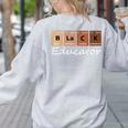 Educator Science Teacher Melanin Educator Science Women's Sweatshirt Back Print Ash Educator Science Teacher Melanin Educator Science Women's Sweatshirt Back Print Ash