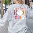 ESL Teacher Boo Crew Halloween Costume Women's Sweatshirt Back Print Ash ESL Teacher Boo Crew Halloween Costume Women's Sweatshirt Back Print Ash