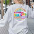 ESOL Squad Teachers And Students Team Back To School Women's Sweatshirt Back Print Ash