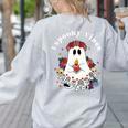 Espooky Vibes Maestra Halloween Spanish Mexican Teacher Women's Sweatshirt Back Print Ash