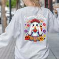 Espooky Vibes Maestra Halloween Spanish Mexican Teacher Women's Sweatshirt Back Print Ash Espooky Vibes Maestra Halloween Spanish Mexican Teacher Women's Sweatshirt Back Print Ash