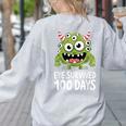 Eye Survived 100 Days Of School Monster Lover Teacher Kids Women's Sweatshirt Back Print Ash Eye Survived 100 Days Of School Monster Lover Teacher Kids Women's Sweatshirt Back Print Ash