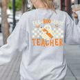 Fab Boo Lous Teacher Retro Ghost Spooky Halloween Costume Women's Sweatshirt Back Print Ash Fab Boo Lous Teacher Retro Ghost Spooky Halloween Costume Women's Sweatshirt Back Print Ash