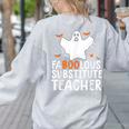 Faboolous Substitute Teacher Halloween Costume Women's Sweatshirt Back Print Ash