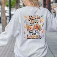 Fall In Love With Learning Teacher Autumn School Women's Sweatshirt Back Print Ash Fall In Love With Learning Teacher Autumn School Women's Sweatshirt Back Print Ash