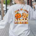 Fall In Love With Reading Book Autumn Pumpkins And Teachers Women's Sweatshirt Back Print Ash Fall In Love With Reading Book Autumn Pumpkins And Teachers Women's Sweatshirt Back Print Ash