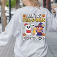 Are You Fall O Ween Directions Halloween Teacher Ghost Women's Sweatshirt Back Print Ash Are You Fall O Ween Directions Halloween Teacher Ghost Women's Sweatshirt Back Print Ash