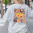 Fall Teacher Fall In Love With Math Math Thanksgiving For Men Women Women's Sweatshirt Back Print Ash Fall Teacher Fall In Love With Math Math Thanksgiving For Men Women Women's Sweatshirt Back Print Ash