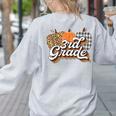 Fall Teacher Shirt 3rd Grade Teacher Retro Halloween Pumpkin Women's Sweatshirt Back Print Ash Fall Teacher Shirt 3rd Grade Teacher Retro Halloween Pumpkin Women's Sweatshirt Back Print Ash