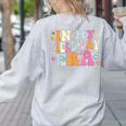 In My Field Day Era Teacher Kids Cute Groovy Field Day Women's Sweatshirt Back Print Ash