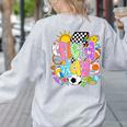 Field Day Fun Day Let The Games Begin Field Trip Teacher Kid Women's Sweatshirt Back Print Ash Field Day Fun Day Let The Games Begin Field Trip Teacher Kid Women's Sweatshirt Back Print Ash