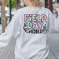 Field Day Vibes For Teacher Kids Happy Field Day 2025 Women's Sweatshirt Back Print Ash Field Day Vibes For Teacher Kids Happy Field Day 2025 Women's Sweatshirt Back Print Ash
