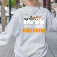 Fifth Grade Boo Crew Halloween Teacher Costume Women's Sweatshirt Back Print Ash