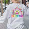 First Grade Rainbow Girls Boys Teacher Team 1st Grade Squad Women's Sweatshirt Back Print Ash First Grade Rainbow Girls Boys Teacher Team 1st Grade Squad Women's Sweatshirt Back Print Ash