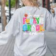 In My Fourth Grade Era 4th Grade Girl Teacher Back To School Women's Sweatshirt Back Print Ash