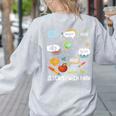 Friendship Inclusion Language Teacher It Starts With Hello Women's Sweatshirt Back Print Ash Friendship Inclusion Language Teacher It Starts With Hello Women's Sweatshirt Back Print Ash