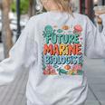 Future Marine Biologist Student Biology Teacher Kids Women's Sweatshirt Back Print Ash