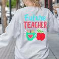 Future Teacher Education Student Women's Sweatshirt Back Print Ash Future Teacher Education Student Women's Sweatshirt Back Print Ash