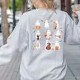 Ghost Music Teacher Halloween Musician Costume Women's Sweatshirt Back Print Ash Ghost Music Teacher Halloween Musician Costume Women's Sweatshirt Back Print Ash