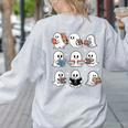 Ghosts With Books Library Halloween Men Women Kids Teacher Women's Sweatshirt Back Print Ash Ghosts With Books Library Halloween Men Women Kids Teacher Women's Sweatshirt Back Print Ash