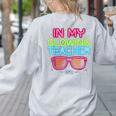 In My Glowing Teacher Era Groovy Colorful Bright Women's Sweatshirt Back Print Ash In My Glowing Teacher Era Groovy Colorful Bright Women's Sweatshirt Back Print Ash