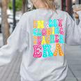 In My Glowing Teacher Era Groovy Colorful Bright Women's Sweatshirt Back Print Ash In My Glowing Teacher Era Groovy Colorful Bright Women's Sweatshirt Back Print Ash