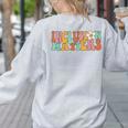 Gnoovy Vintage Inclusion Matters Special Education Teacher Women's Sweatshirt Back Print Ash