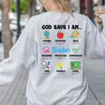 God Says Im Teacher Christian Back To School Religious Women's Sweatshirt Back Print Ash God Says Im Teacher Christian Back To School Religious Women's Sweatshirt Back Print Ash