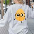 Good Egg Teacher Halloween Costume The Smart Cookie Women's Sweatshirt Back Print Ash