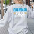 Grammar Police Comma Unit English Teacher Grammar Teacher For Men Women Women's Sweatshirt Back Print Ash Grammar Police Comma Unit English Teacher Grammar Teacher For Men Women Women's Sweatshirt Back Print Ash