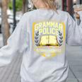 Grammar Police To Serve And Correct English Teacher Women's Sweatshirt Back Print Ash Grammar Police To Serve And Correct English Teacher Women's Sweatshirt Back Print Ash