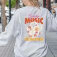 Groovy Faboolous Spooky Music Teacher Halloween Men Women Women's Sweatshirt Back Print Ash Groovy Faboolous Spooky Music Teacher Halloween Men Women Women's Sweatshirt Back Print Ash