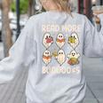 Groovy Halloween Ghost Read More Boooooks Librarian Teacher For Men Women Kids Women's Sweatshirt Back Print Ash Groovy Halloween Ghost Read More Boooooks Librarian Teacher For Men Women Kids Women's Sweatshirt Back Print Ash