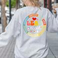 Groovy Lead Teacher Appreciation Back To School Women's Sweatshirt Back Print Ash Groovy Lead Teacher Appreciation Back To School Women's Sweatshirt Back Print Ash