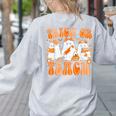 Groovy Teacher Halloween Trick Or Teach Ghost Men Women Kids Women's Sweatshirt Back Print Ash Groovy Teacher Halloween Trick Or Teach Ghost Men Women Kids Women's Sweatshirt Back Print Ash