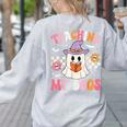 Groovy Teaching My Boos Teacher Ghost Halloween Teacher Women's Sweatshirt Back Print Ash Groovy Teaching My Boos Teacher Ghost Halloween Teacher Women's Sweatshirt Back Print Ash