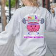 Growth Mindset Teacher Shirt Inspirational Shirts Women's Sweatshirt Back Print Ash
