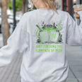 Halloween 67 Meme Science Chemistry Teacher Periodic Table Women's Sweatshirt Back Print Ash