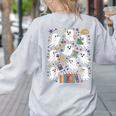 Halloween Math Teacher Ghost Math Teacher Spooky Halloween Women's Sweatshirt Back Print Ash Halloween Math Teacher Ghost Math Teacher Spooky Halloween Women's Sweatshirt Back Print Ash