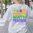 Halloween Monster Math Teacher Men Women Women's Sweatshirt Back Print Ash Halloween Monster Math Teacher Men Women Women's Sweatshirt Back Print Ash