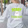Halloween This Is My Scary Preschool Teacher Custome For Men Women Kids Women's Sweatshirt Back Print Ash