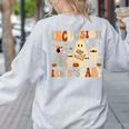 Halloween SLP Sped Teacher Groovy Inclusion Isn't Scary Women's Sweatshirt Back Print Ash Halloween SLP Sped Teacher Groovy Inclusion Isn't Scary Women's Sweatshirt Back Print Ash