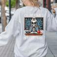 Halloween Teacher I'Ll Just Wait Until It's Quiet Women Women's Sweatshirt Back Print Ash Halloween Teacher I'Ll Just Wait Until It's Quiet Women Women's Sweatshirt Back Print Ash
